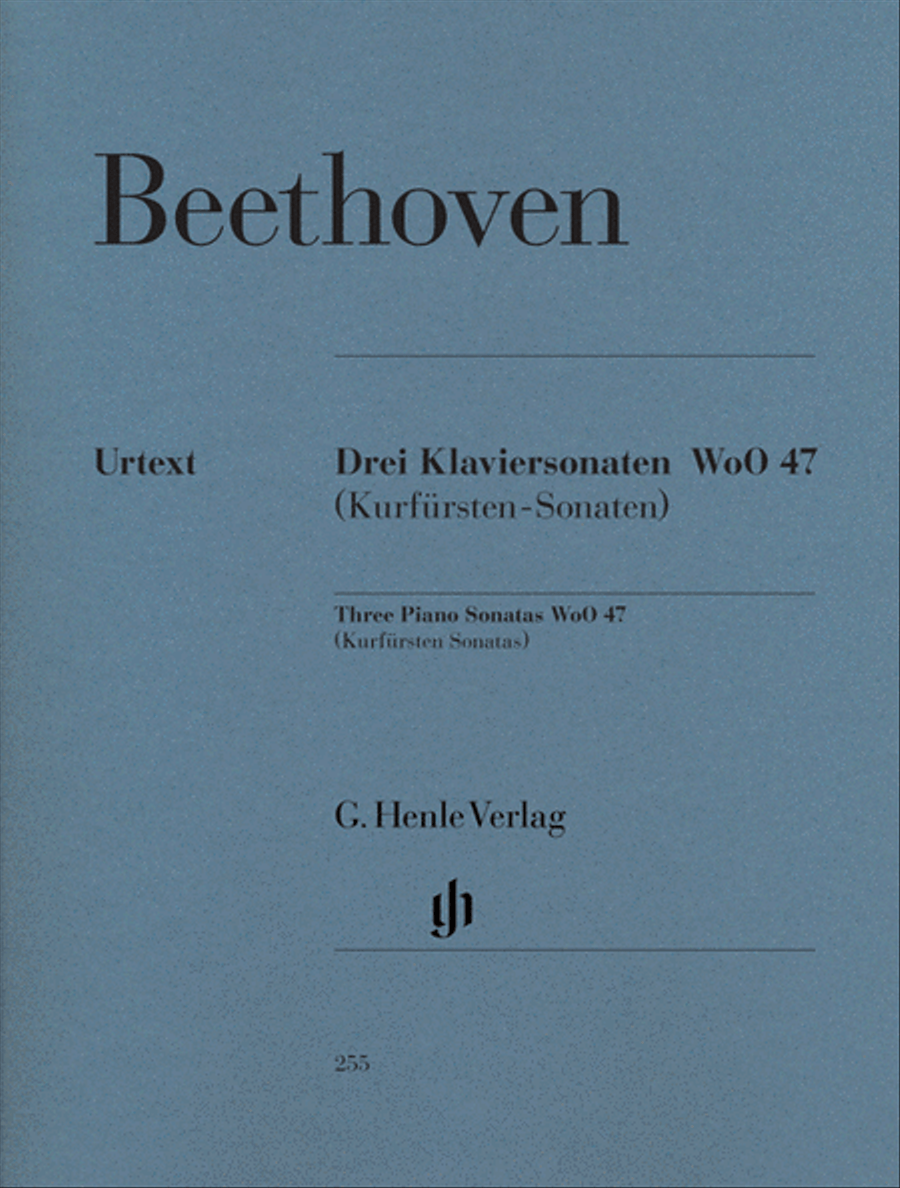 3 Piano Sonatas WoO 47 3 Piano Sonatas WoO 47 Piano Solo scores gallery preview page 1
