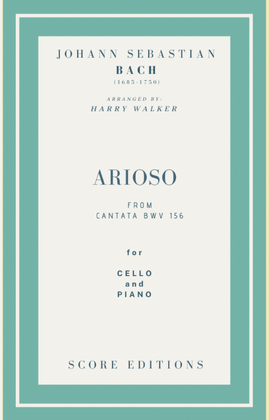 Book cover for Bach - Arioso from Cantata BWV 156 for Violoncello and Piano