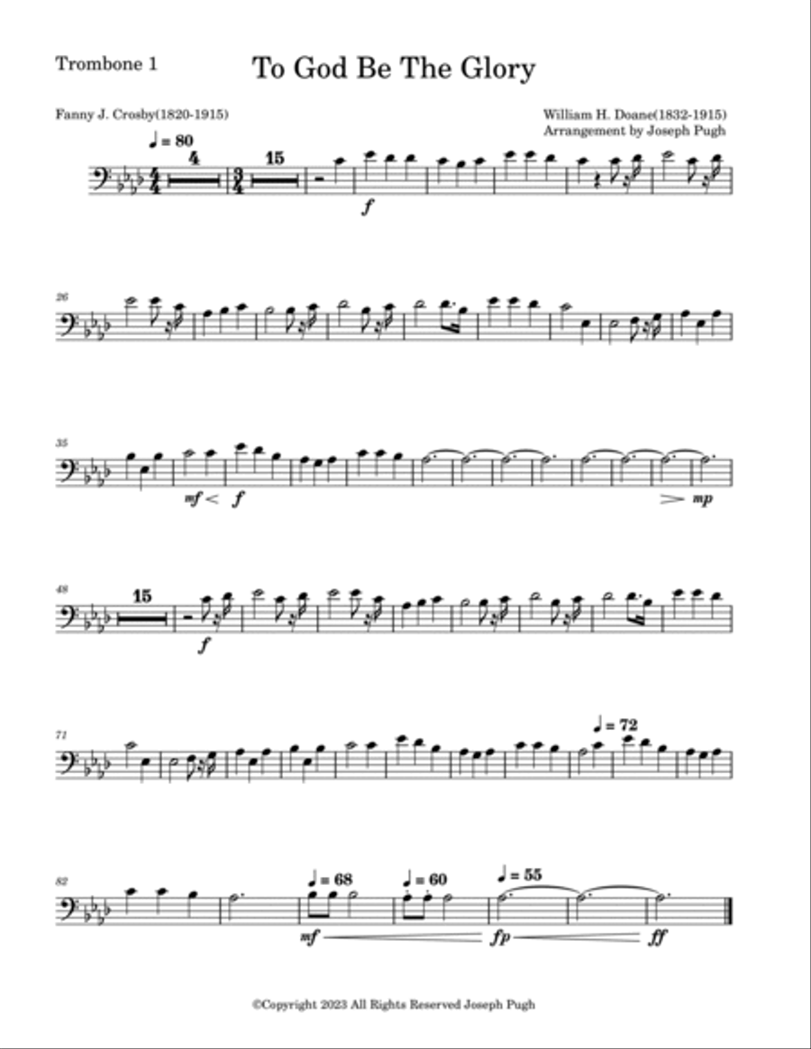 To God Be The Glory Full Orchestra scores gallery preview page 3