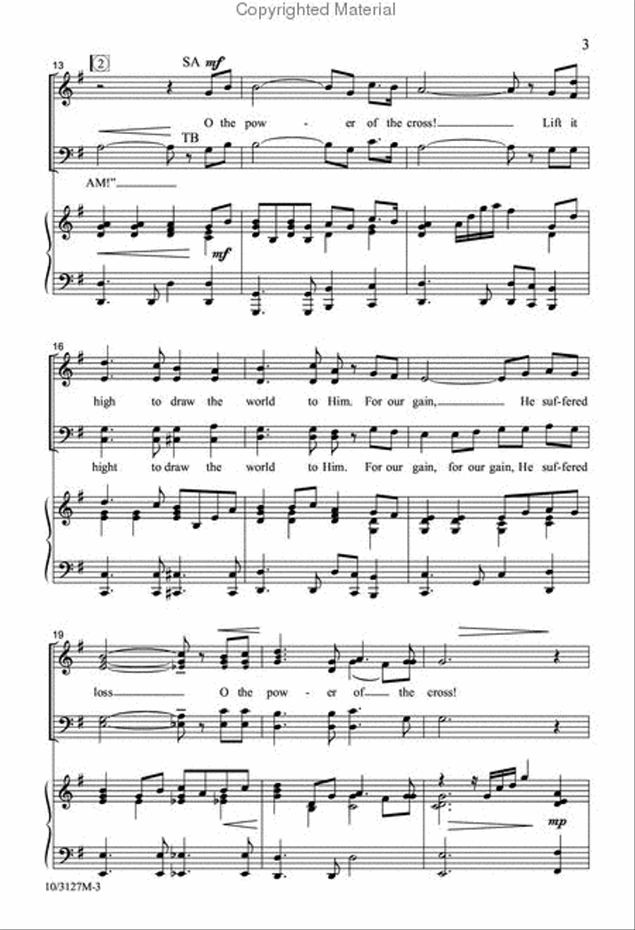 Power of the Cross 4-Part scores gallery preview page 3