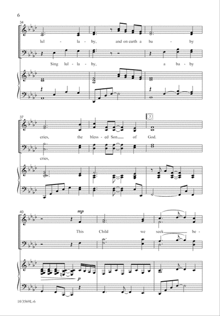 Do You Know the Way to Bethlehem? 4-Part scores gallery preview page 7