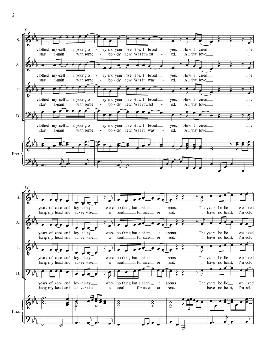 Save Me Save Me 4-Part scores gallery preview page 2
