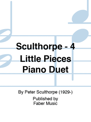 Book cover for Sculthorpe - 4 Little Pieces Piano Duet