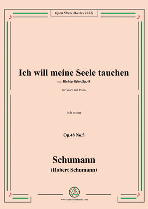 Schumann-Ich will meine Seele tauchen,Op.48 No.5,in b minor,for Voice and Piano