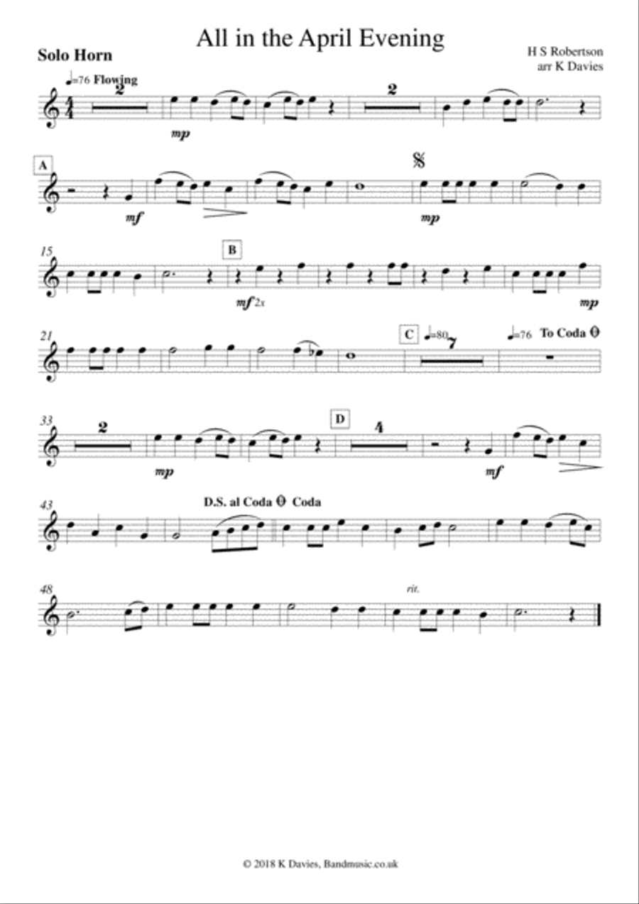 All in the April Evening Small Ensemble scores gallery preview page 4