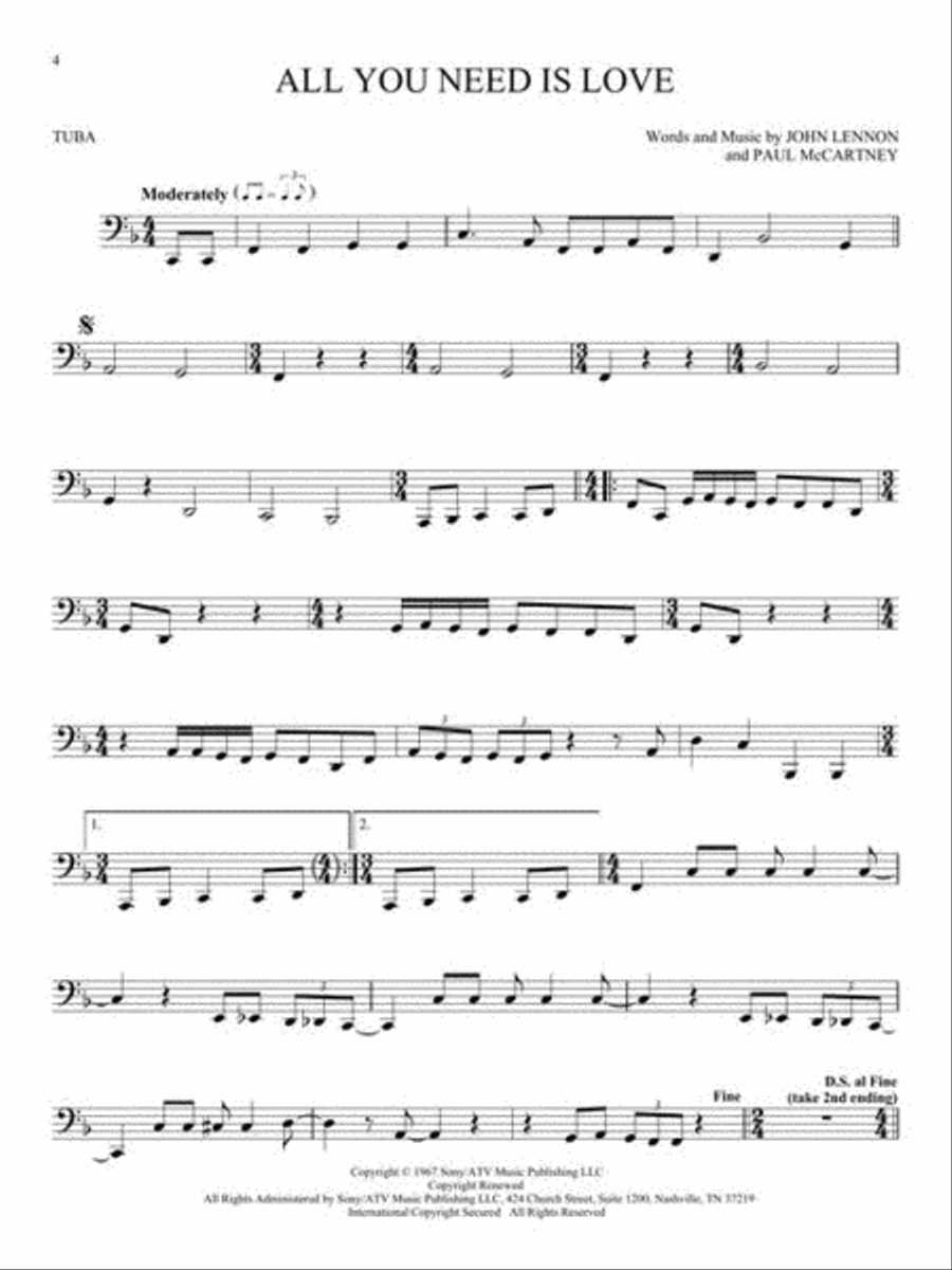 First 50 Songs You Should Play on Tuba Tuba scores gallery preview page 5