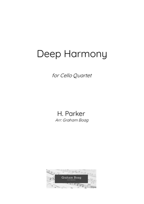 Book cover for Deep Harmony for Cello Quartet