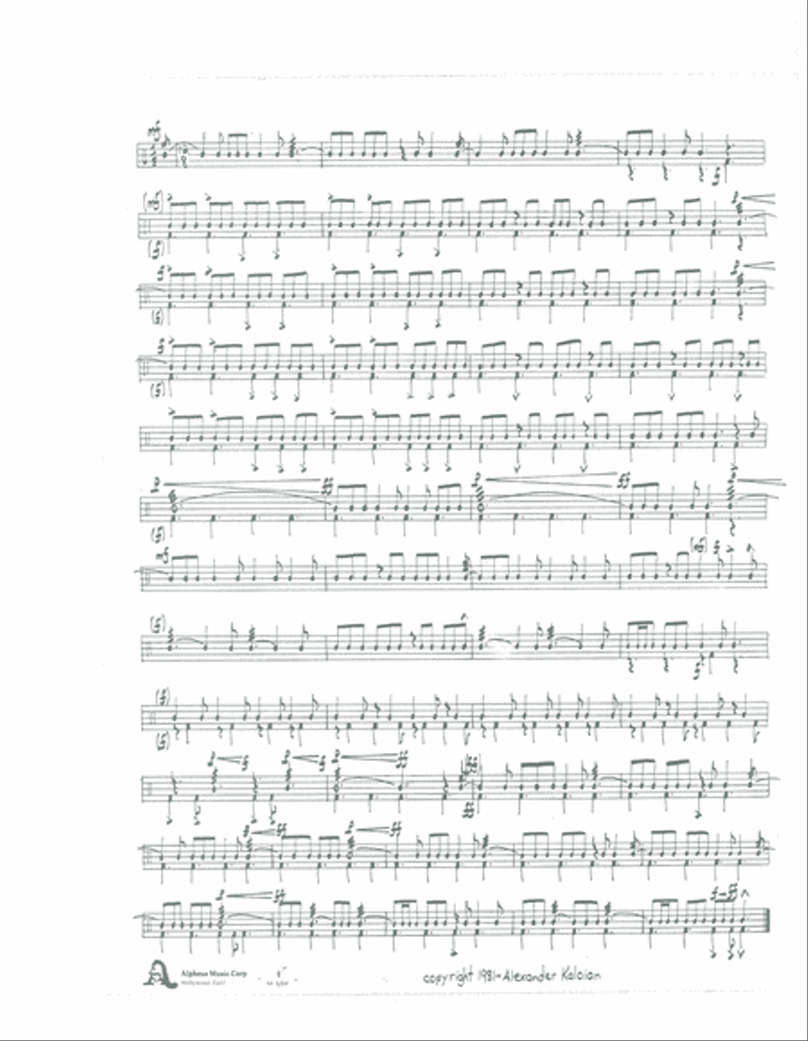 Six Duets for Snare Drum and Bass Drum (1980) Percussion scores gallery preview page 6