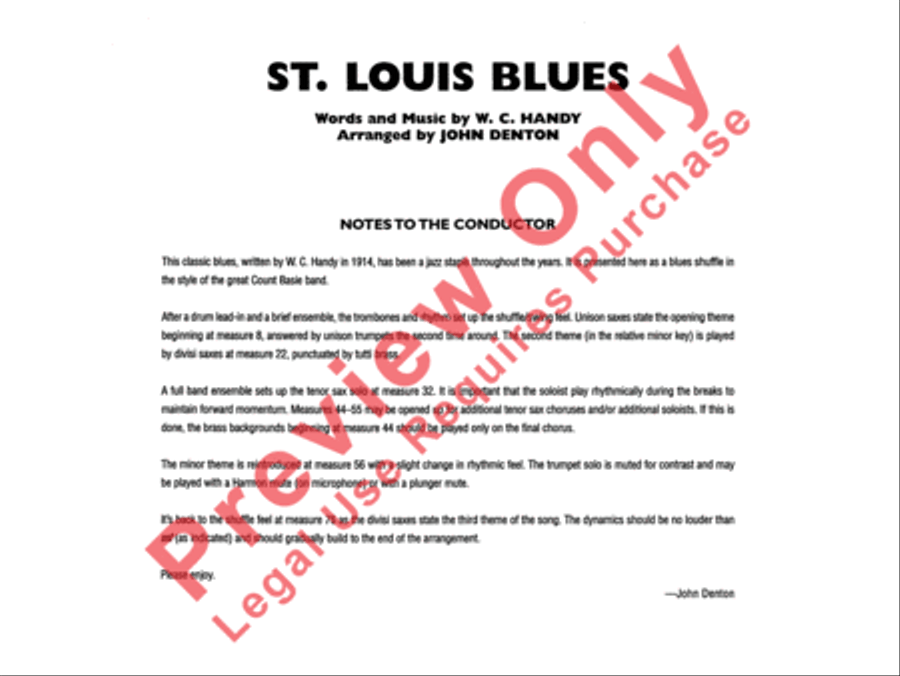 St. Louis Blues Jazz Ensemble scores gallery preview page 3