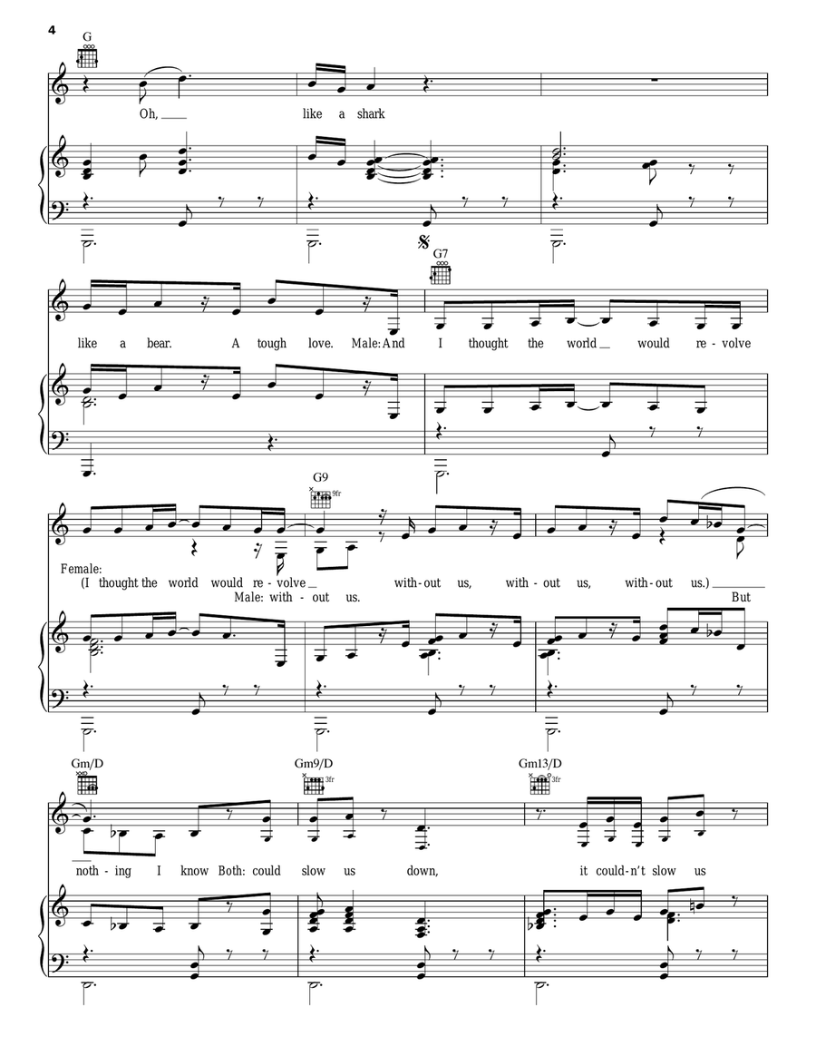 Superpower Piano, Vocal, Guitar scores gallery preview page 4