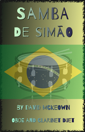 Book cover for Samba de Simão, for Oboe and Clarinet Duet