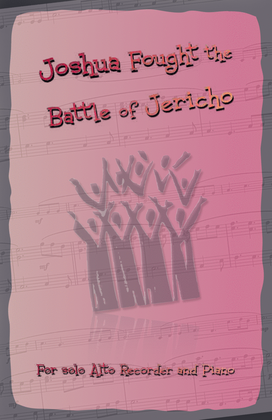 Joshua Fought the Battles of Jericho, Gospel Song for Alto Recorder and Piano