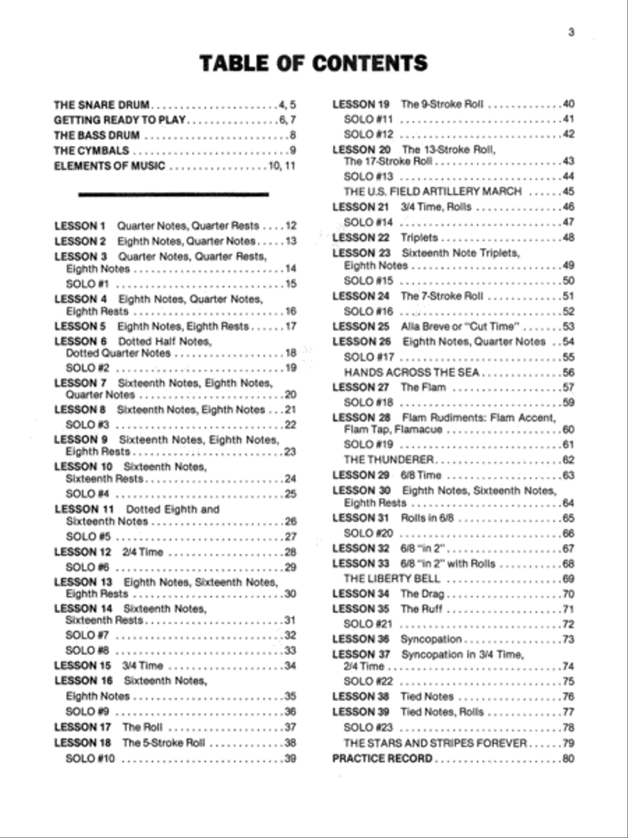 Alfred's Drum Method, Book 1 Percussion scores gallery preview page 2