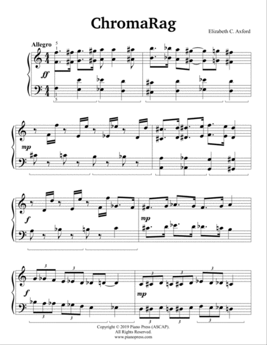 ChromaRag Piano Solo scores gallery preview page 2