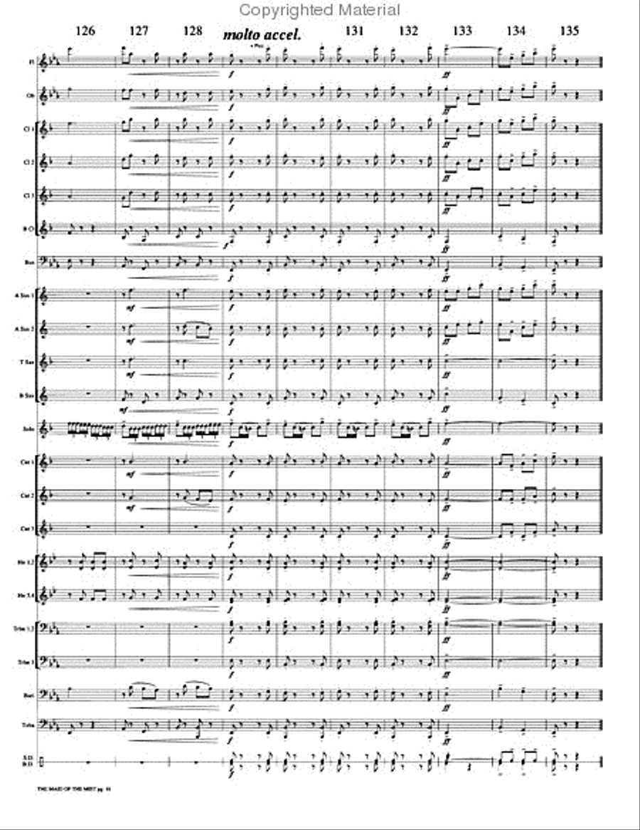The Maid of the Mist Concert Band scores gallery preview page 19