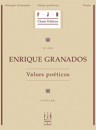 Book cover for Enrique Granados -- Valses Poeticos