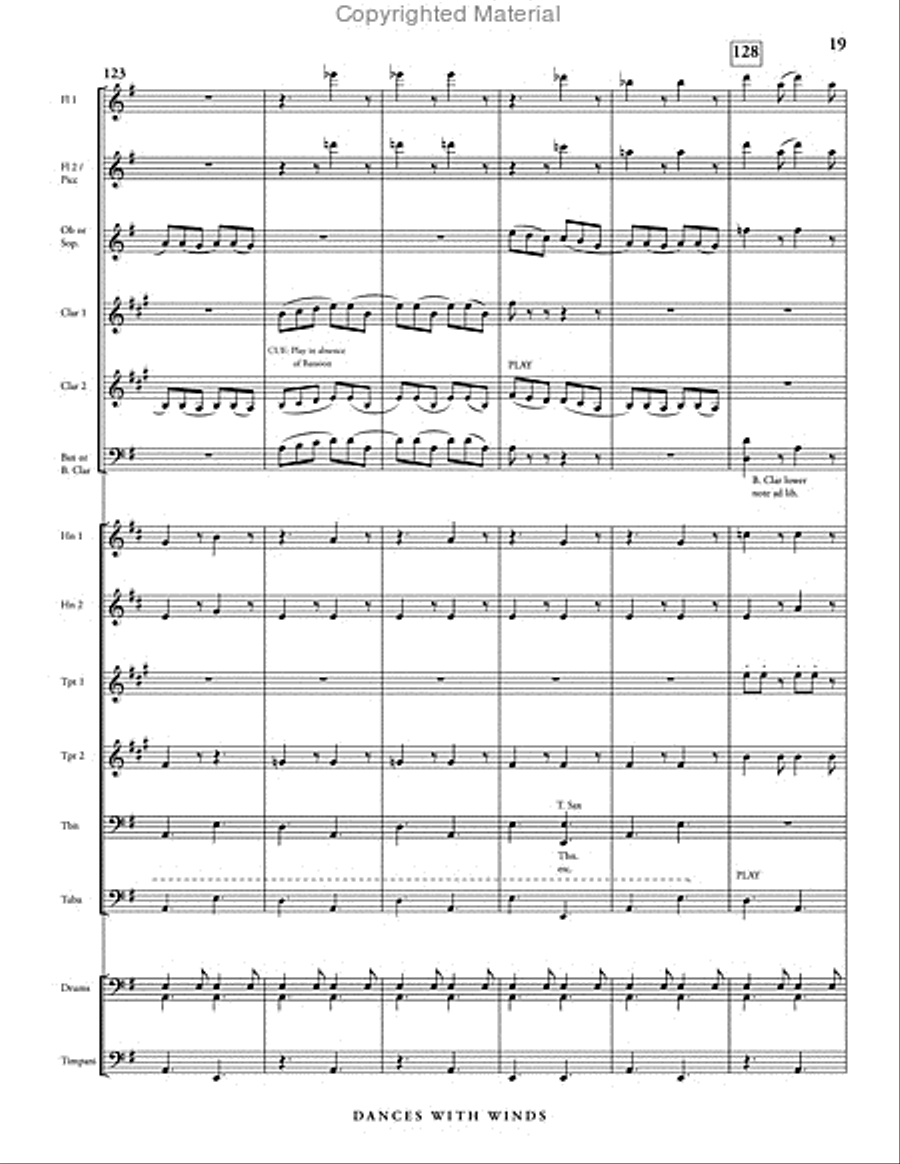 Dances with Winds Dances with Winds Concert Band scores gallery preview page 25