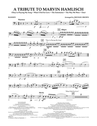 A Tribute To Marvin Hamlisch - Bassoon