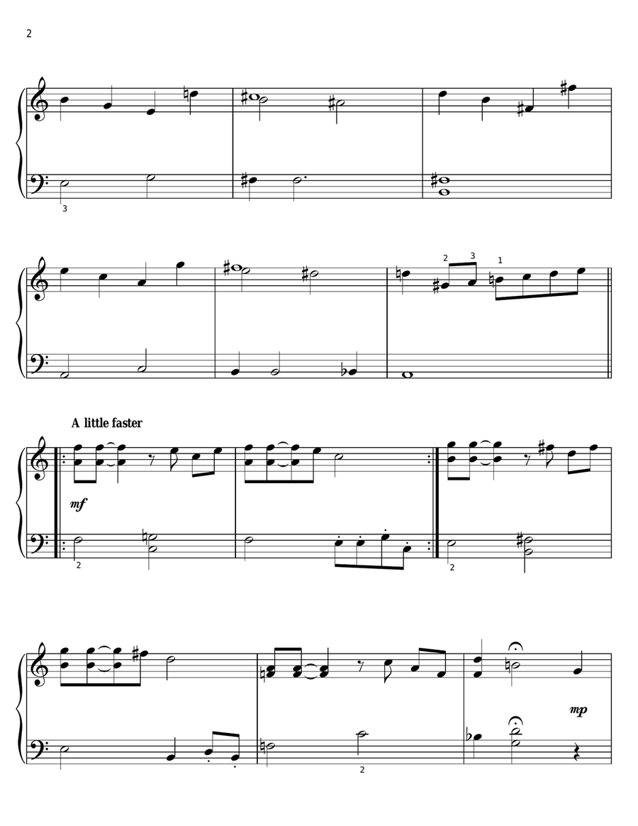 Yoda's Theme (from Star Wars: The Empire Strikes Back) Easy Piano scores gallery preview page 2