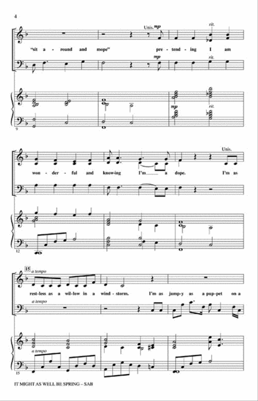 It Might as Well Be Spring 3-Part scores gallery preview page 3