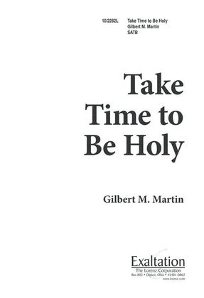 Book cover for Take Time to be Holy