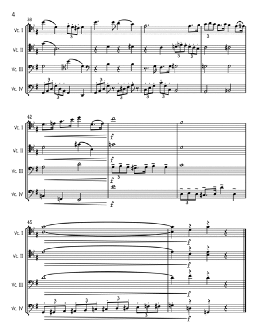 It's Beginning To Look Like Christmas String Quartet scores gallery preview page 4