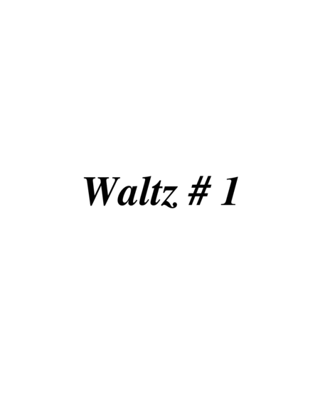 Opus 81, Three Waltzes for Orchestra (Score) image number null