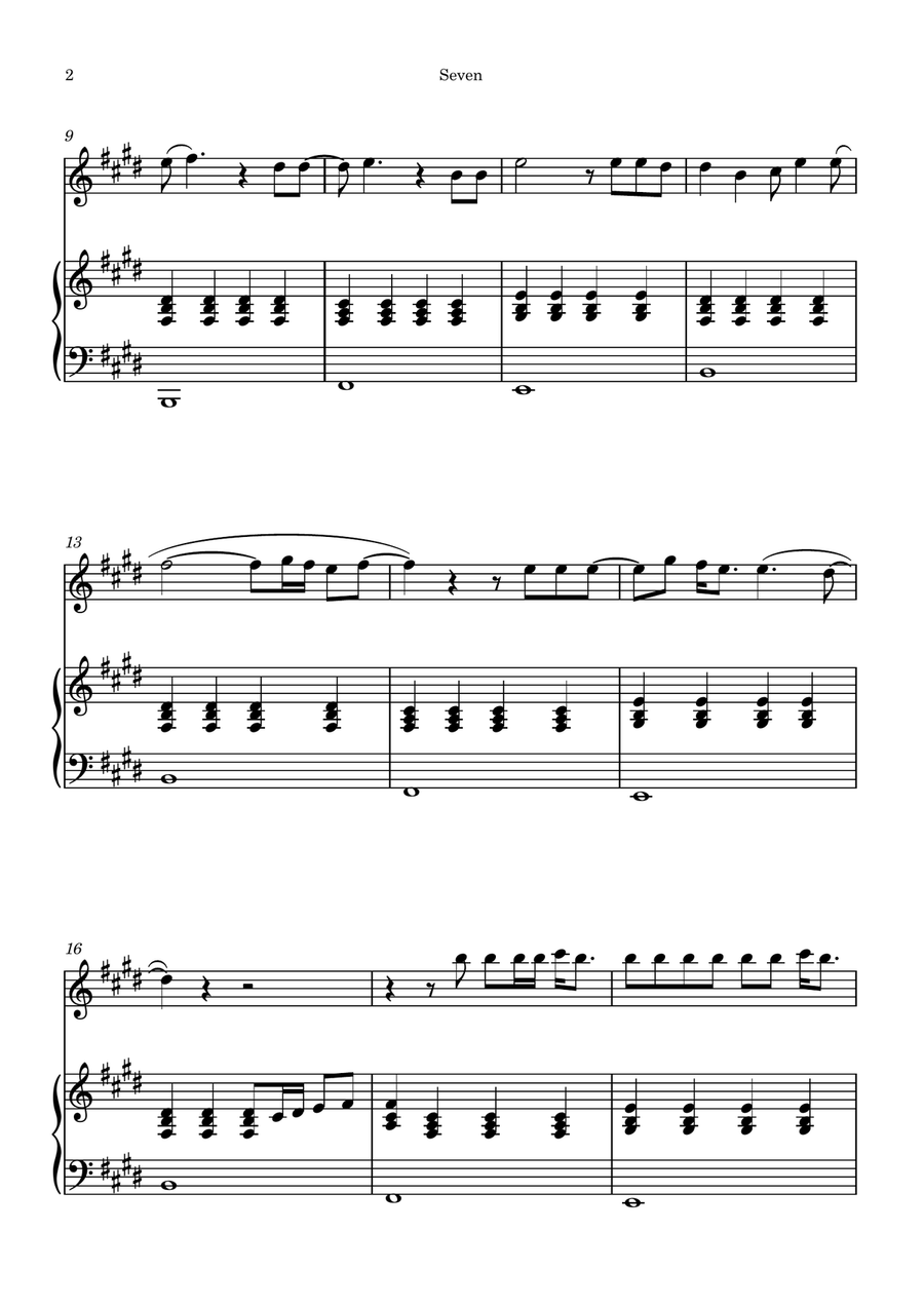 Seven Piano scores gallery preview page 2