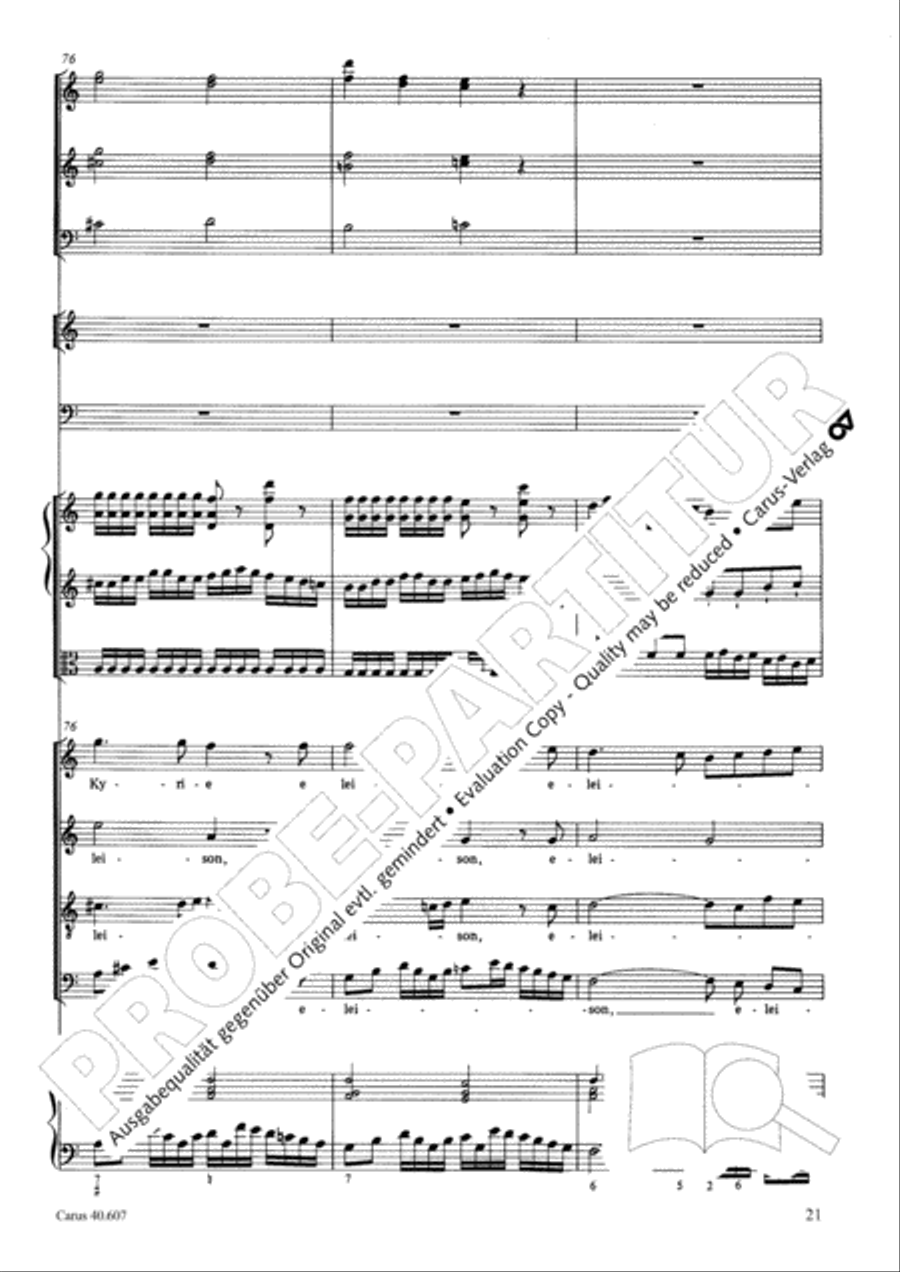Mass in time of war (Missa in tempore belli) 4-Part scores gallery preview page 32