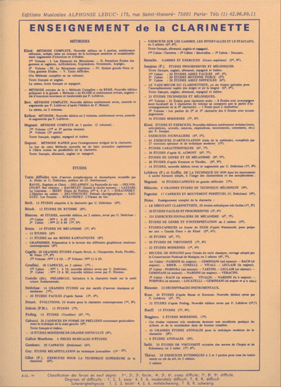 Clarinette-hebdo Vol.3 (clarinet Solo) Clarinet Solo scores gallery preview page 2