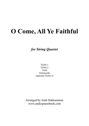 Book cover for O Come, All Ye Faithful - String Quartet