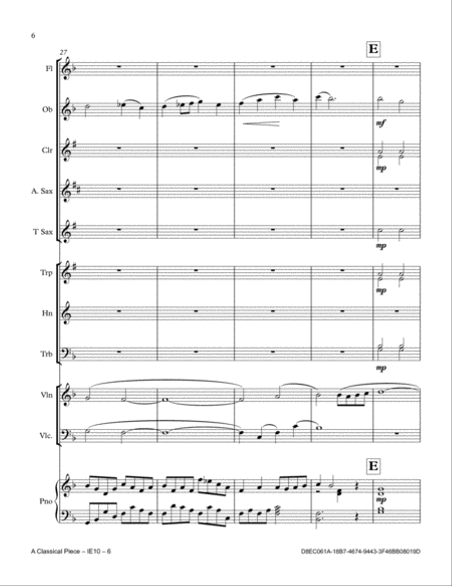 A Classical Piece Full Orchestra scores gallery preview page 6