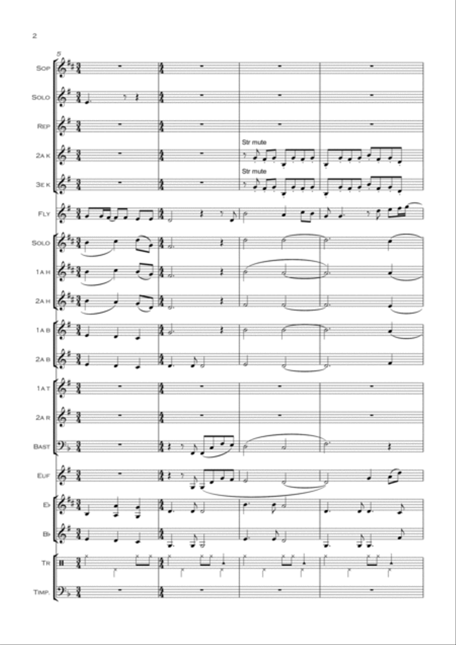 Stad I Ljus Stad I Ljus Brass Band scores gallery preview page 2