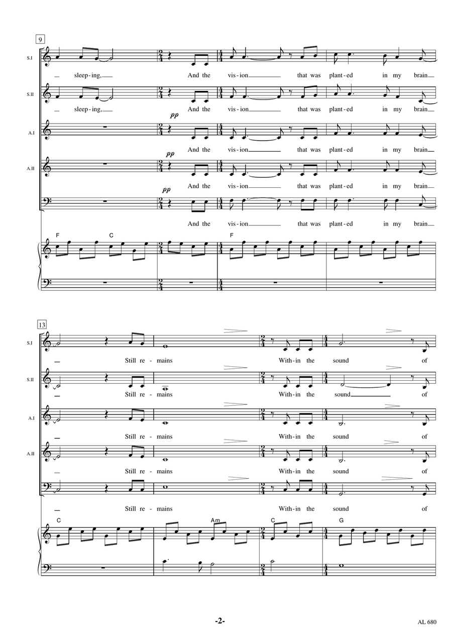 The Sound Of Silence Choir scores gallery preview page 2