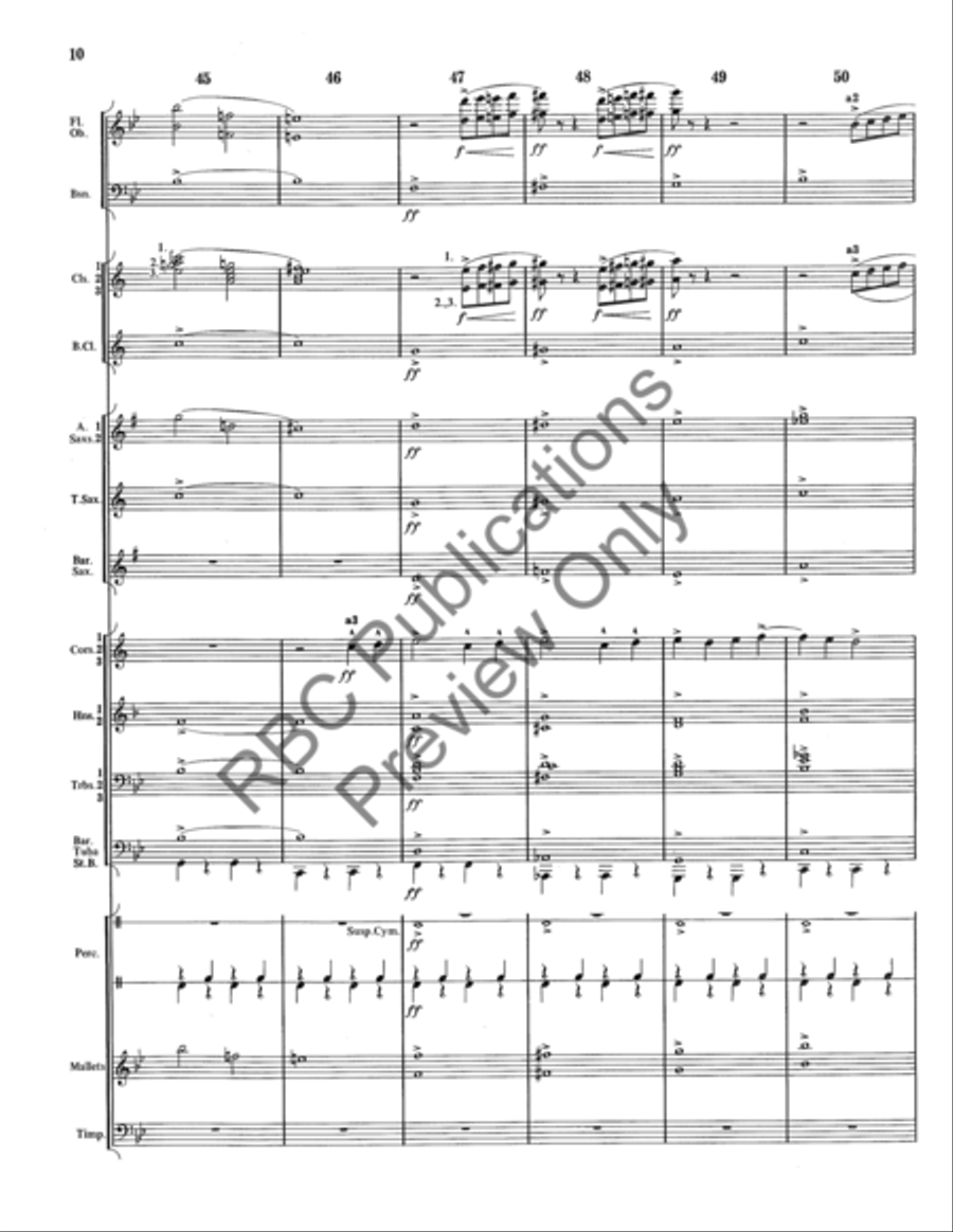 Entracte Concert Band scores gallery preview page 11