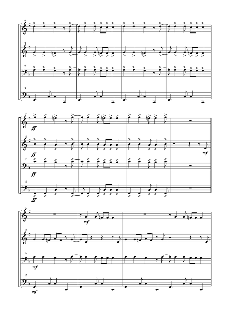 Tequila Brass Ensemble scores gallery preview page 2