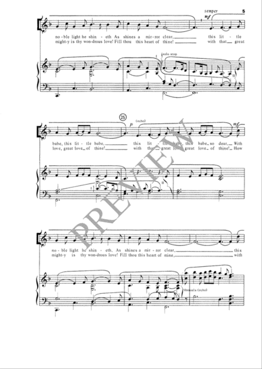 A Cradle Hymn A Cradle Hymn Unison Choir scores gallery preview page 6