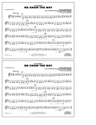 We Know the Way (from Moana) (arr. Matt Conaway) - Eb Baritone Sax