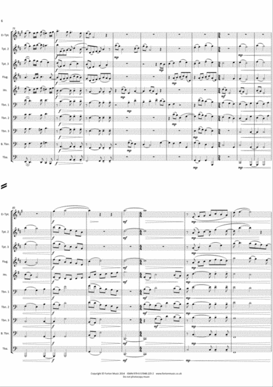 Chorale Prelude Brass Ensemble scores gallery preview page 6