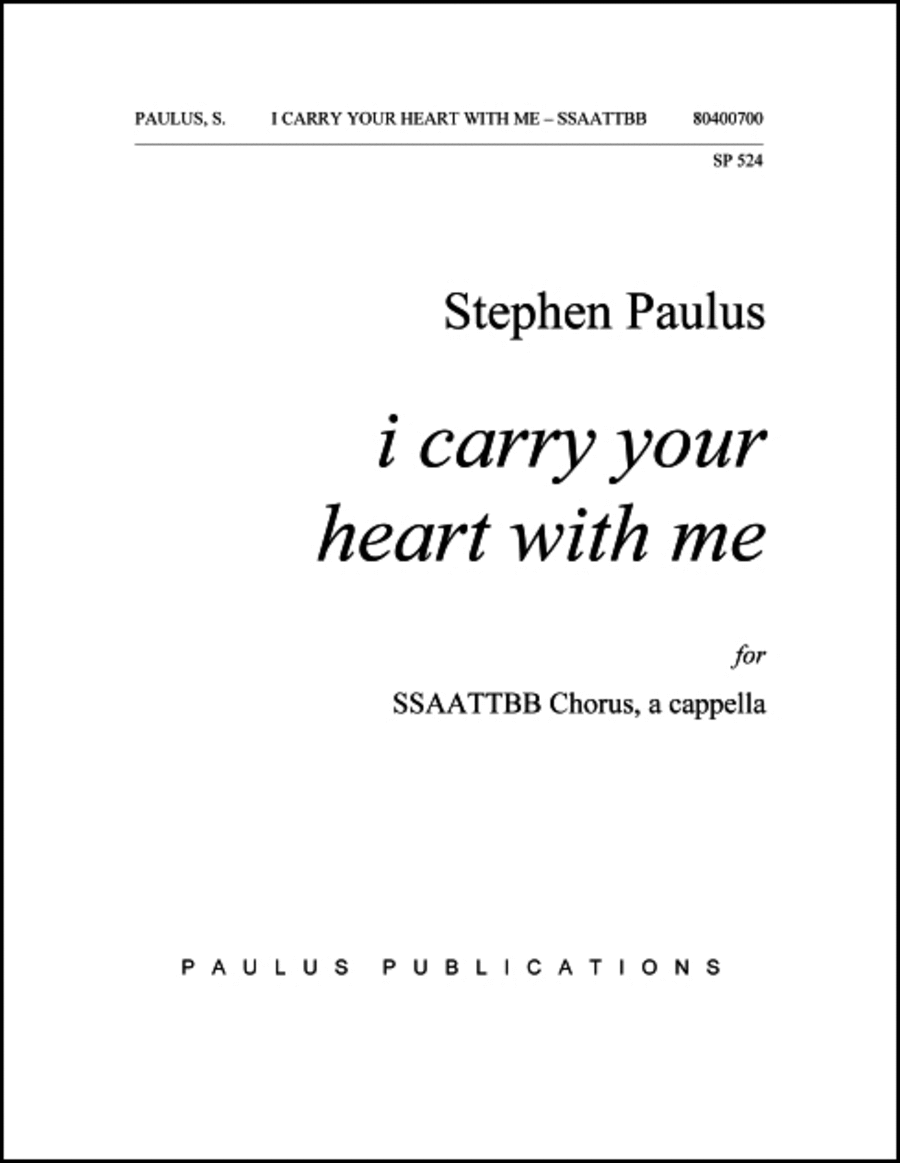 i carry your heart with me SSAATTBB scores gallery preview page 1