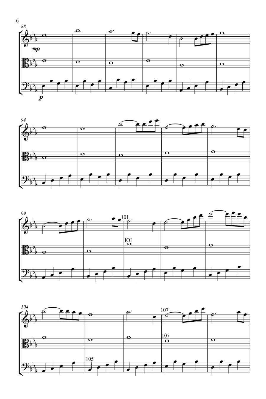 Calliope's Melody String Quartet scores gallery preview page 6