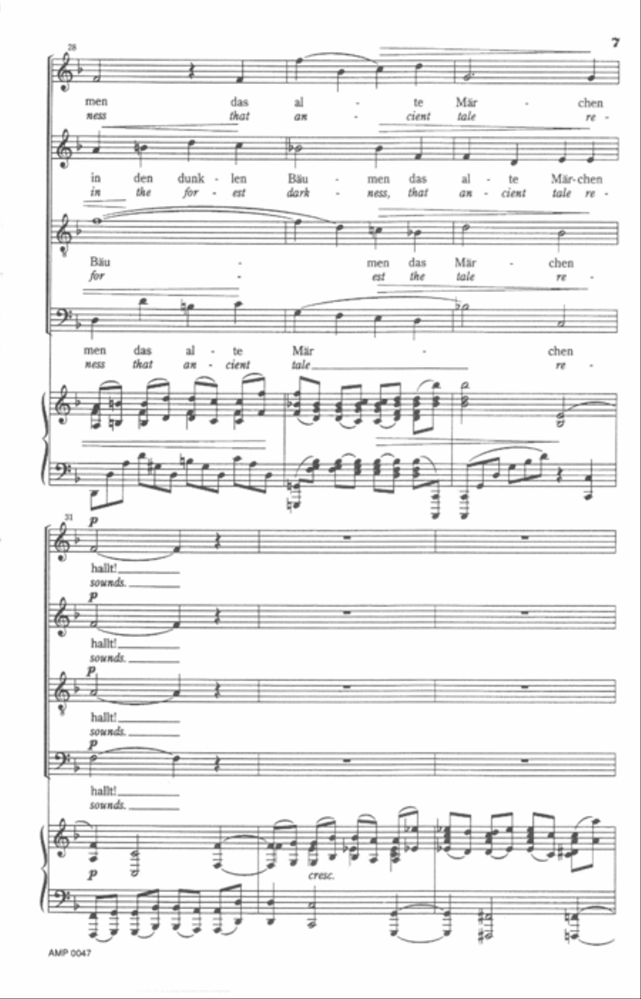 Wie schon, hier zu vertraumen Op. 22, no.4 4-Part scores gallery preview page 5