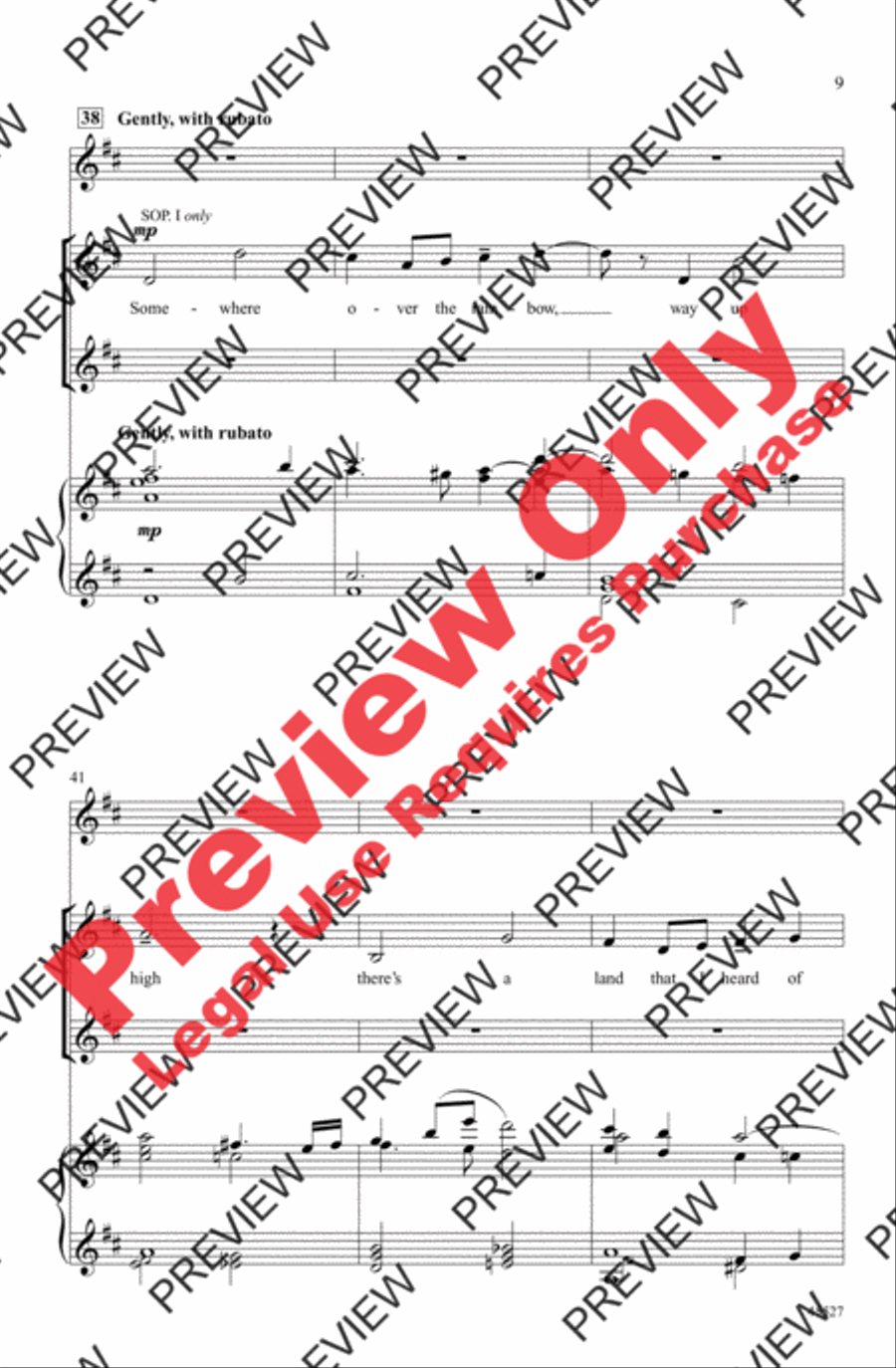 Over the Rainbow Women's Choir scores gallery preview page 9