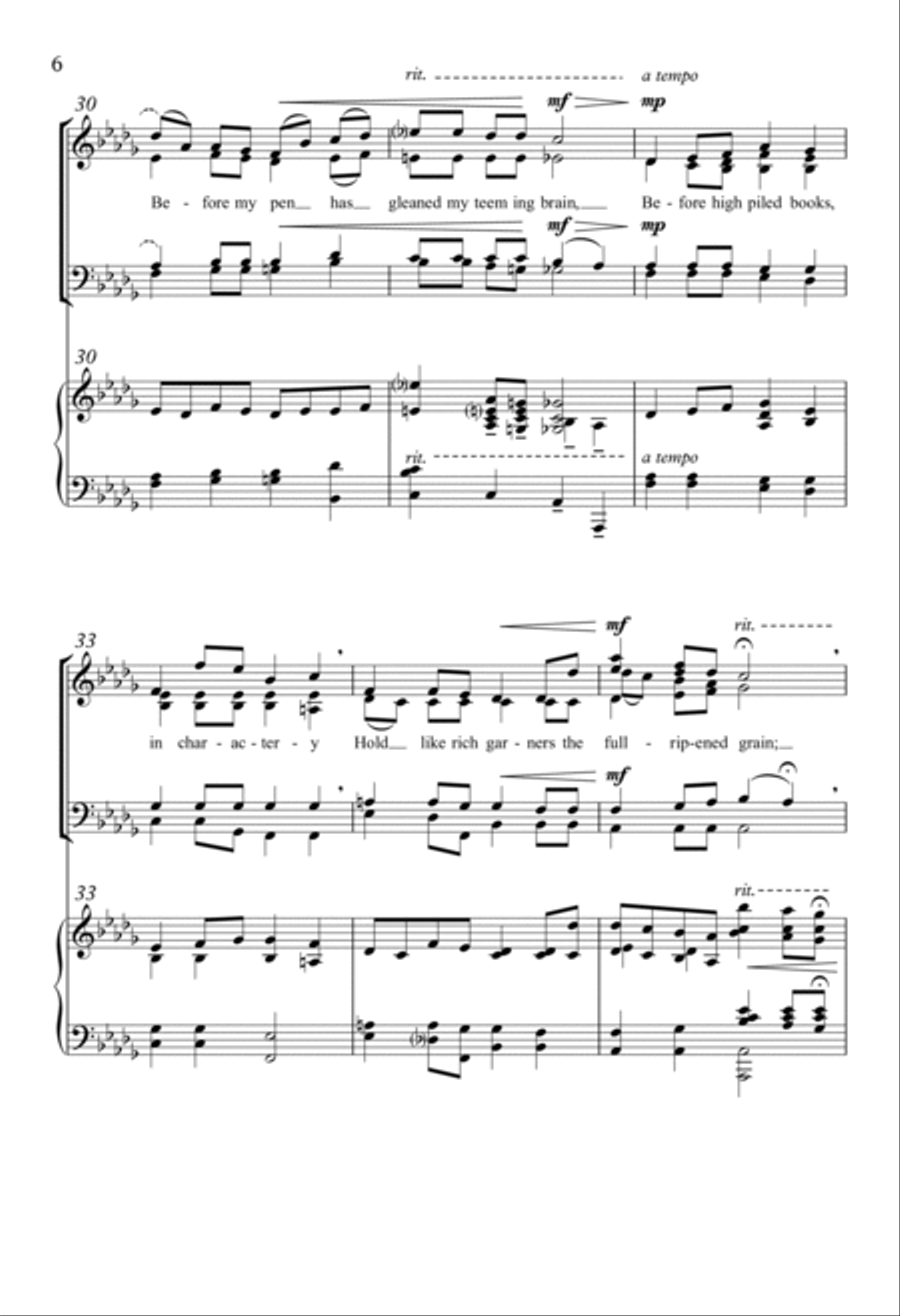 That I Shall Never Look Upon Thee More 4-Part scores gallery preview page 4