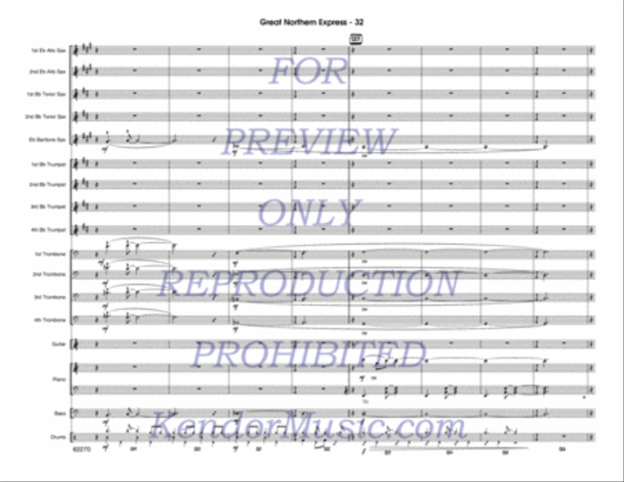 Great Northern Express Jazz Ensemble scores gallery preview page 33