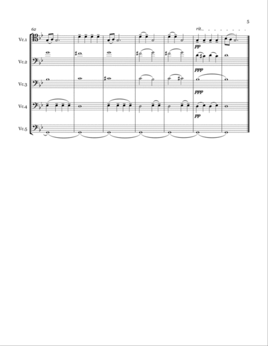 Chanson Triste Cello scores gallery preview page 5