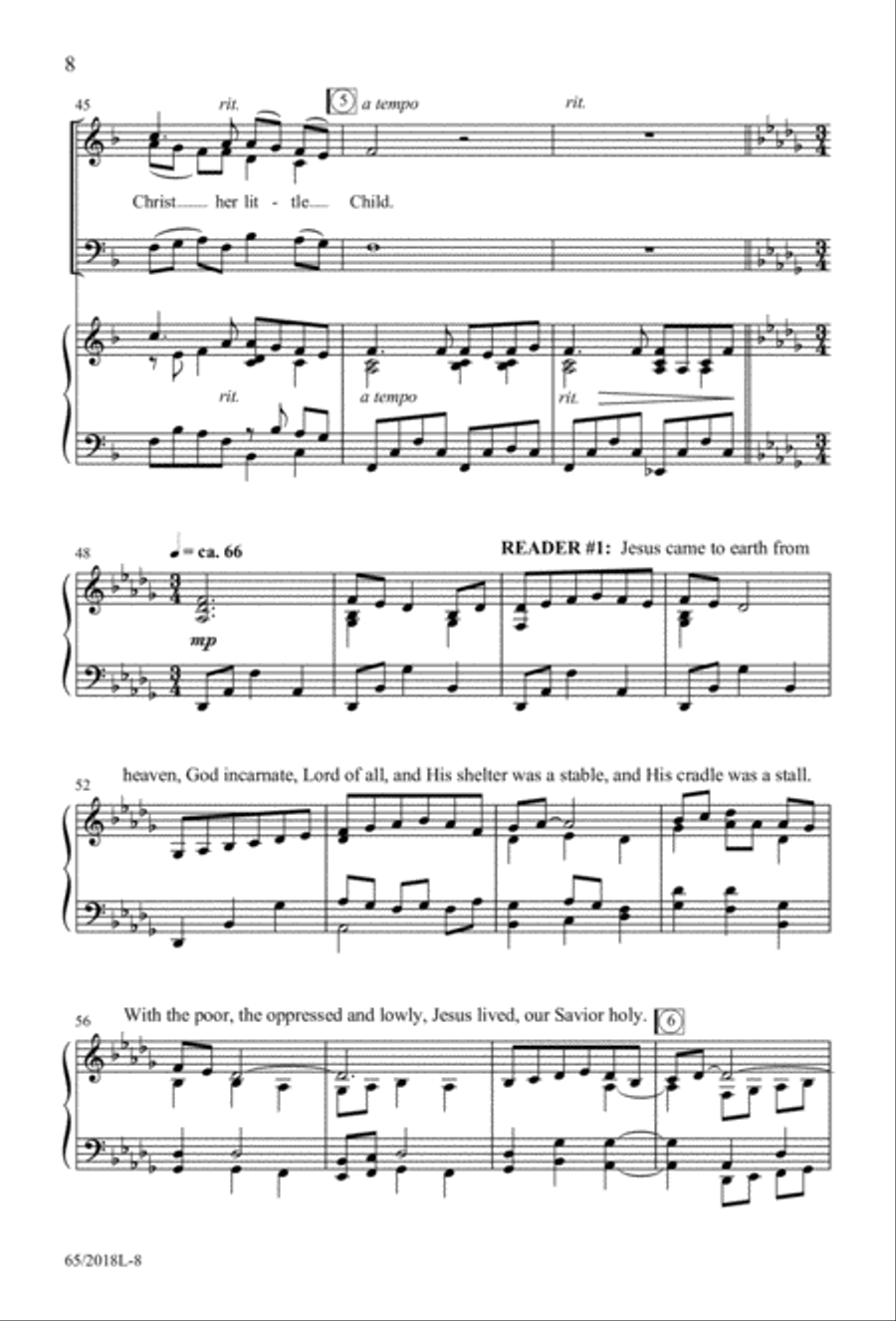 A Ceremony of Lessons and Carols 3-Part scores gallery preview page 9