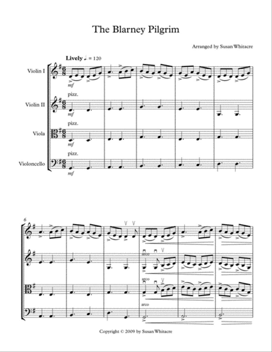 The Blarney Pilgrim for String Trio String Trio scores gallery preview page 2