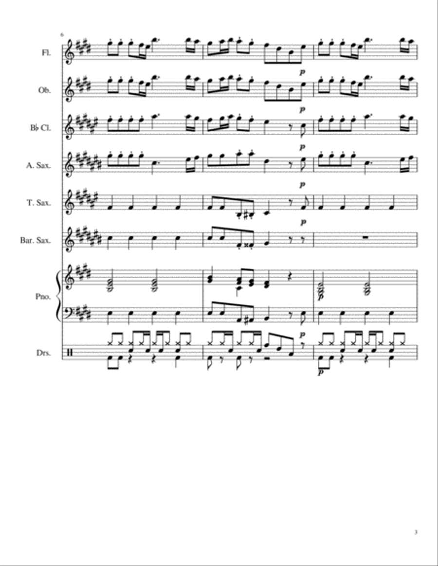 Four Seasons Medley Four Seasons Medley Large Ensemble scores gallery preview page 3