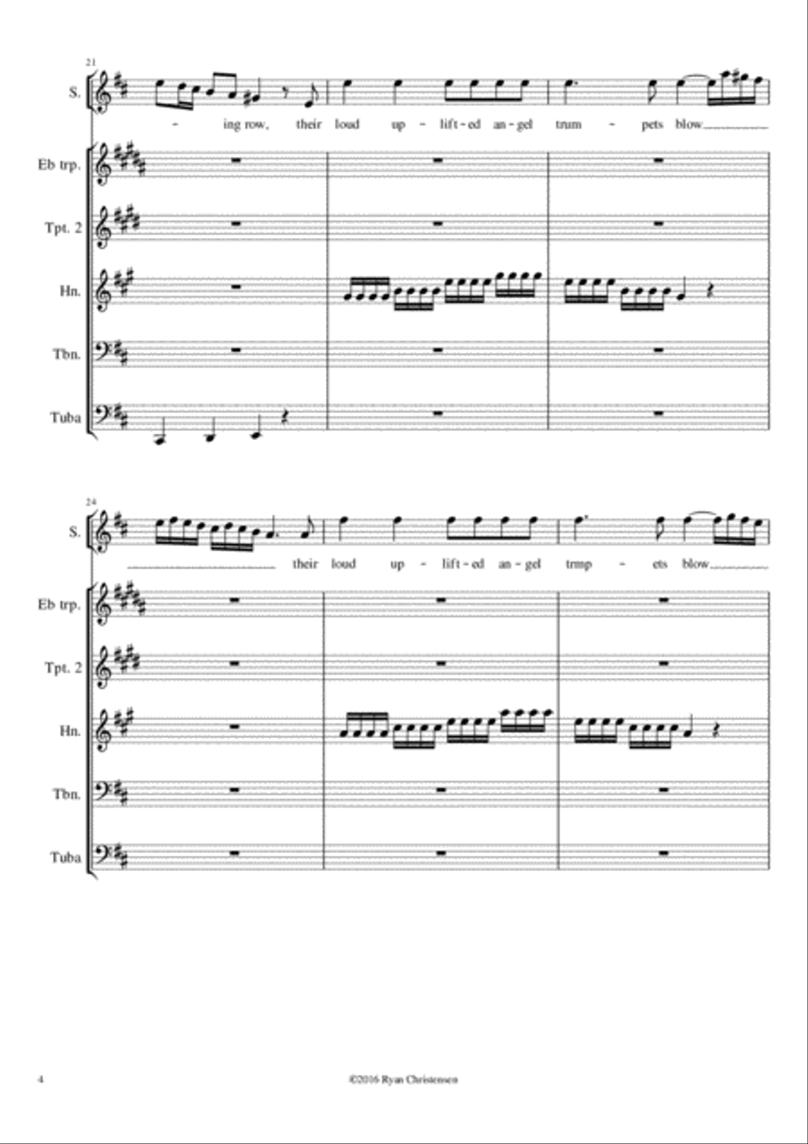 Let the Bright Seraphim Small Ensemble scores gallery preview page 6
